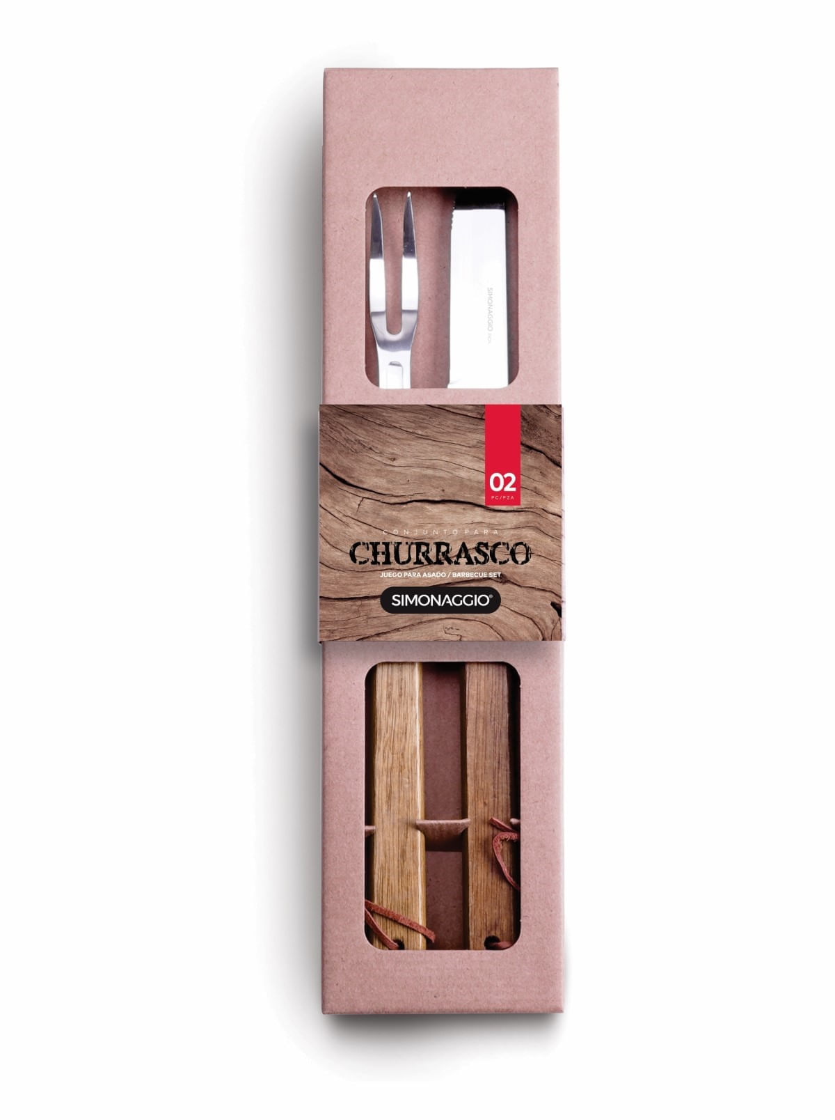 Pack 3 Garfos para Churrasco - Madeira